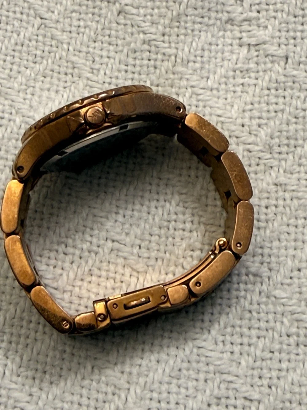 Michael Kors Rose Gold Link Metal Wrist Watch #4